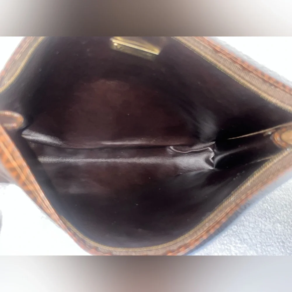 Mario Valentino Monogram Brown Clutch - Picture 8 of 14